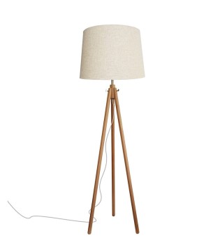 Lámpara de pie madera 3 patas Azalea