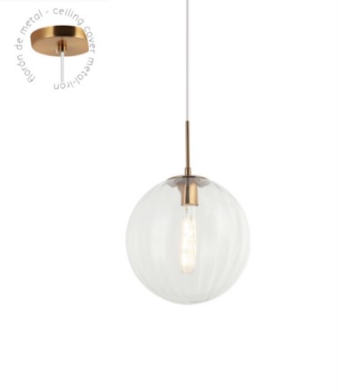 Lámpara techo colgante globo Ø30cm...