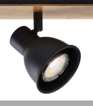 Regleta MIKO 2 focos haya-negro GU10 10268 Jueric 2