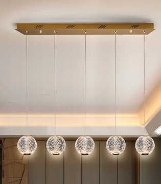 Lámpara lineal LED de techo Austral 5L - Schuller 2