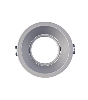 Aro Redondo Empotrable COMFORT GU10 Plata Mate Mantra