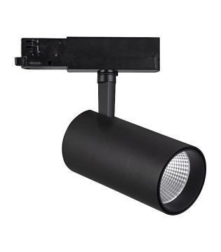 Foco de carril FIJI Led Trifásico Negro - Mantra