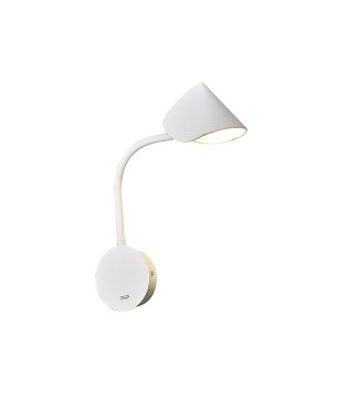 Aplique de pared dormitorio Goa blanco 7.5W - Mantra 7720