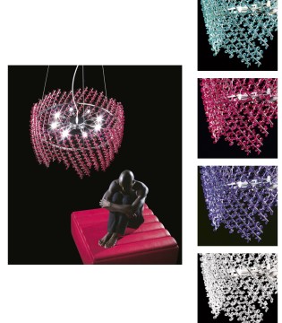 Lámpara de techo SHINE SWAROVSKI L14218/8 - Renzo Del Ventisette 2
