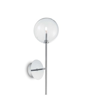 Aplique esfera transparente EQUINOXE G4 Cromo IDEAL LUX