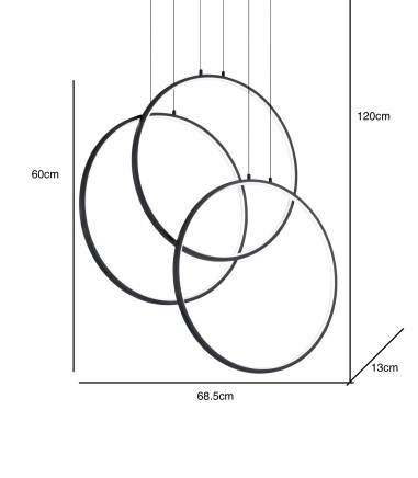 Lámpara de techo LED Frame SP cerchio...