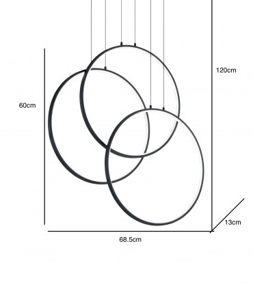 Lámpara de techo LED Frame SP cerchio - Ideal Lux