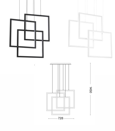 Lámpara de techo LED Frame SP...