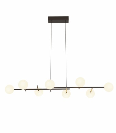 Lámpara de techo Cellar 8L G4 116cm negro 7631 - Mantra