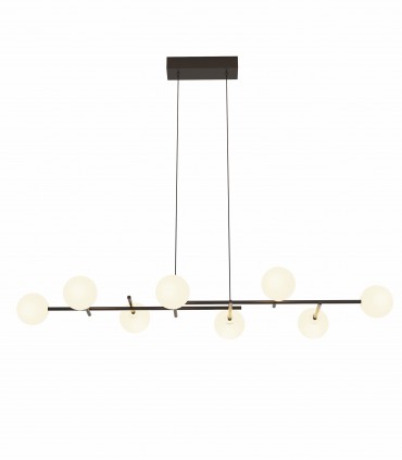 Lámpara de techo Cellar 8L G4 116cm negro 7631 - Mantra