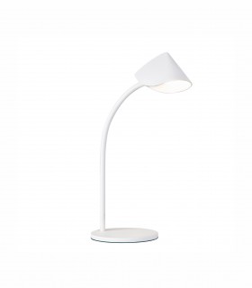 Lámpara de mesa Capuccina 8.5W Baja 44cm blanca 7576  - Mantra