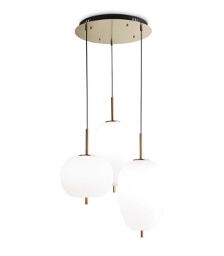 Lámpara de techo Umile LED 3 colgantes 60W - Ideal Lux