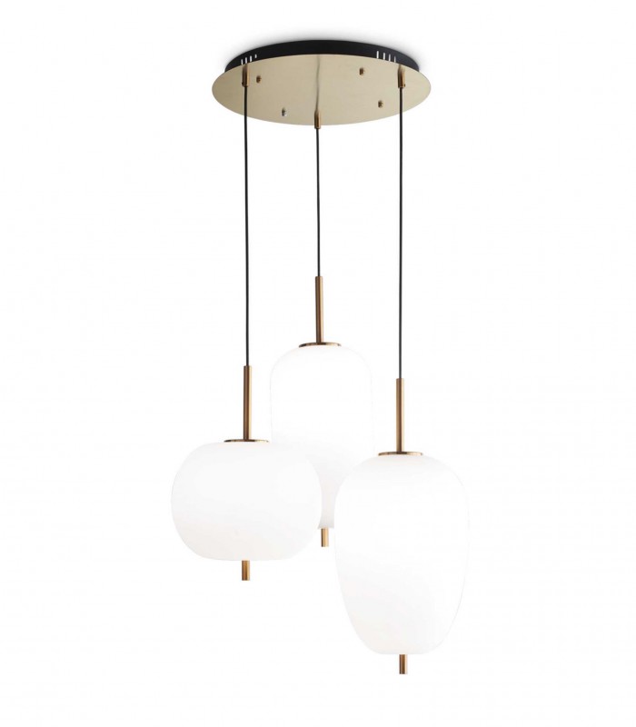 Lámpara de techo Umile LED 3 colgantes 60W - Ideal Lux