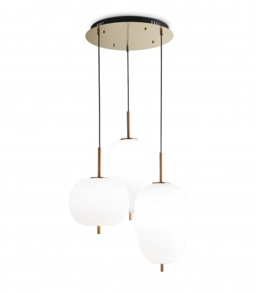 Lámpara de techo Umile LED 3 colgantes 60W - Ideal Lux