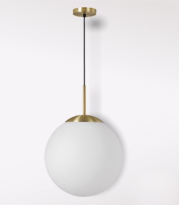 Lámpara Colgante BOLA dorado satinado Ø30cm E27