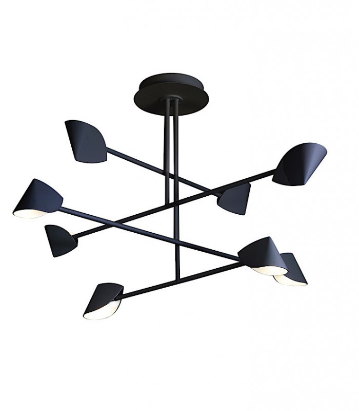 Lámpara techo LED Capuccina 61.5W Ø100cm negro, 7578  - Mantra