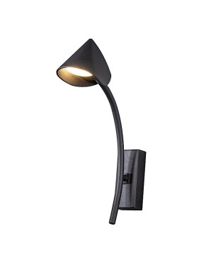 Aplique de pared Capuccina negro 7W - Mantra