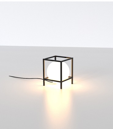 Lámpara de mesa Desigual pequeña E27 Negro  - Mantra