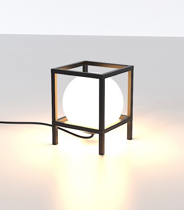 Lámpara de mesa Desigual grande E27 Negro  - Mantra