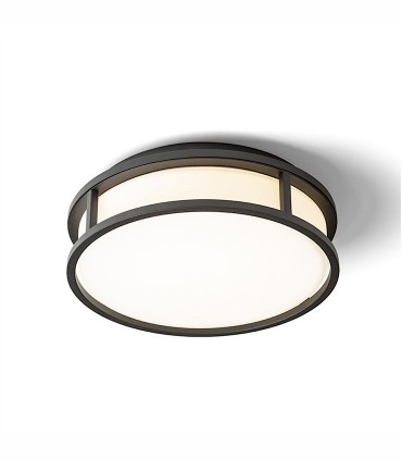Plafón GRANDE LED Negro IP44 Ø25, Ø37.5 - Rendl