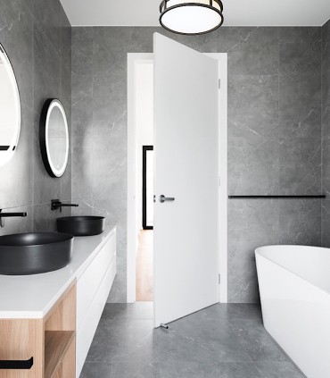 Plafón de techo GRANDE Negro IP44 - Rendl