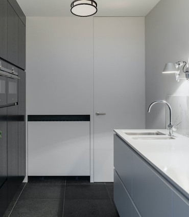 Plafón de techo GRANDE Negro IP44 - Rendl