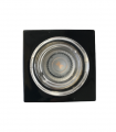Aro Empotrable Cristal cuadrado negro GU10 80mm 510/N