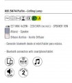 Plafón EOS MUSIC Altavoz Bluetooth Mantra 5874