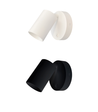 Apliques Gina ACB 1 Luz GU10 Blanco, Negro