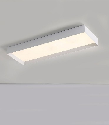 Plafón rectangular Munich LED blanco 90cm - ACB