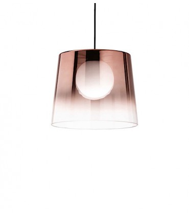Lámpara suspensión Fade cobre - Ideal Lux