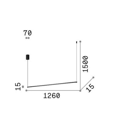 Lámpara lineal LED colgante Essence SP 20W - Ideal Lux