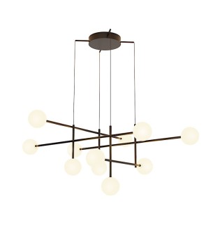 Lámpara de techo Cellar 11 Luces G4 negro 7630 - Mantra