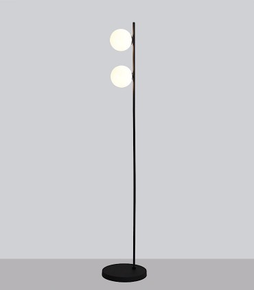 Lámpara de pie DORIS 2 luces G9 en color negro - ACB