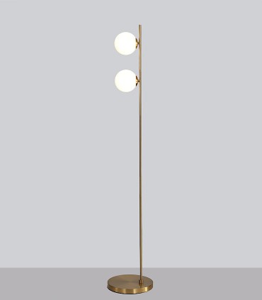 Lámpara de pie DORIS 2 luces G9 en color  oro viejo - ACB
