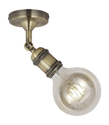 Aplique Vintage cuero articulado, también apto para instalar en techos como plafón retro.