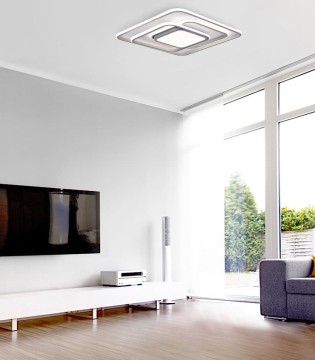 Plafón de techo LED Draco 100W CCT cuadrado con mando 2
