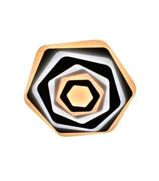 Plafón de techo LED Rosse 60W CCT hexagonal regulable con mando 2
