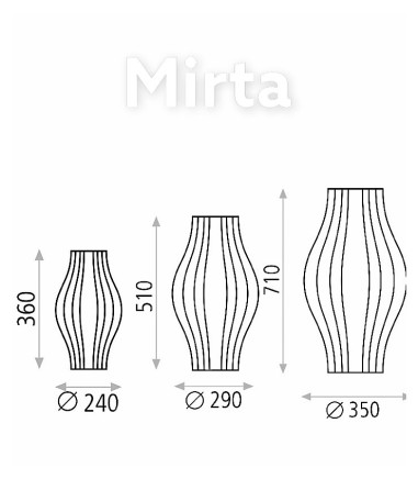 Lámpara de mesa Mirta E27 - ACB