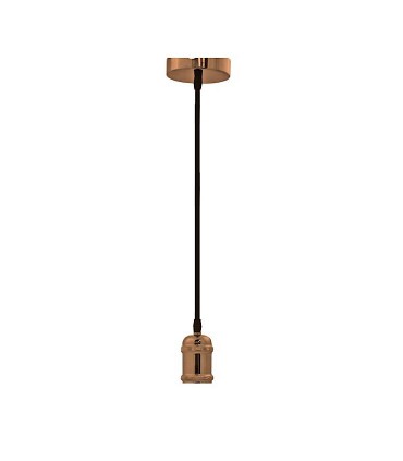 Portalámparas Vintage Cobre-brillo pendel E27