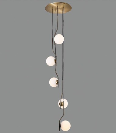 Lámpara Colgante Maui 5 Luces E27 Oro - ACB