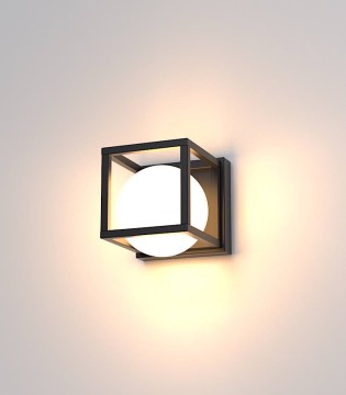 Aplique de pared Desigual pequeño 1 luz Negro  - Mantra
