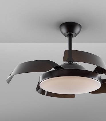 Enzo negro DC 107 cm | Ventilador de techo LED - Schuller