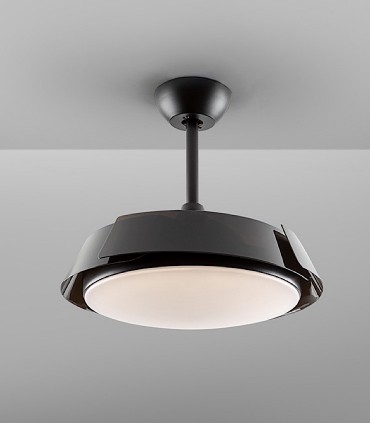 Enzo negro DC 107 cm | Ventilador de techo LED - Schuller