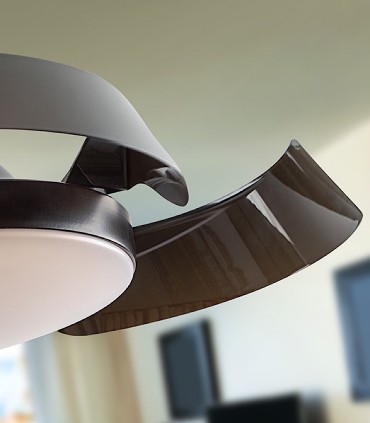 Enzo negro DC 107 cm | Ventilador de techo LED - Schuller
