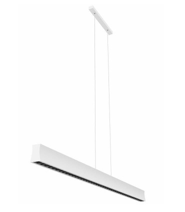 Lámpara lineal Hanok blanca colgante 50º - Mantra 7540-7541