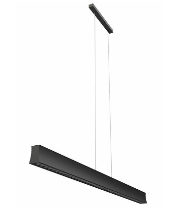 Lámpara lineal Hanok negra colgante 50º - Mantra 7544-7545