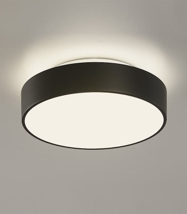 DINS Ø26cm 2 bombillas E27 IP44 negro - ACB
