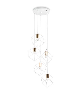 Lámpara para escaleras Ice sp5 negro de 5 bombillas- Ideal Lux 2