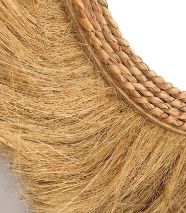 Detalle de espejo Turkana ovalado fibras naturales 55x65 - Bizzotto